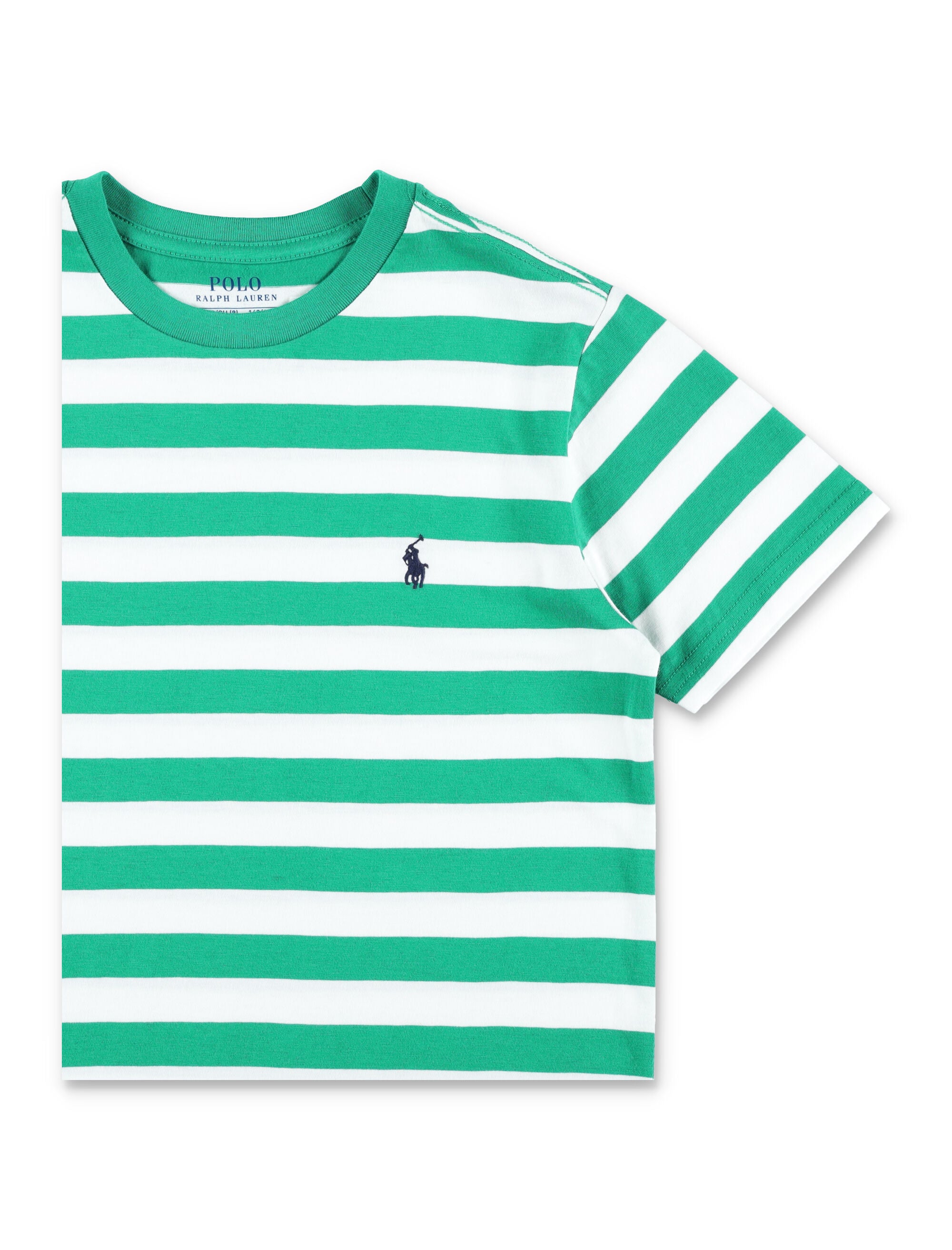 Polo Ralph Lauren boy striped cotton t-shirt Green/white