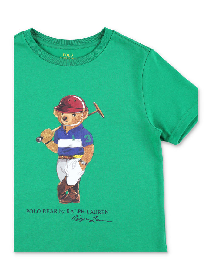 Polo Ralph Lauren Bear boys t-shirt Cruise Green Cotton