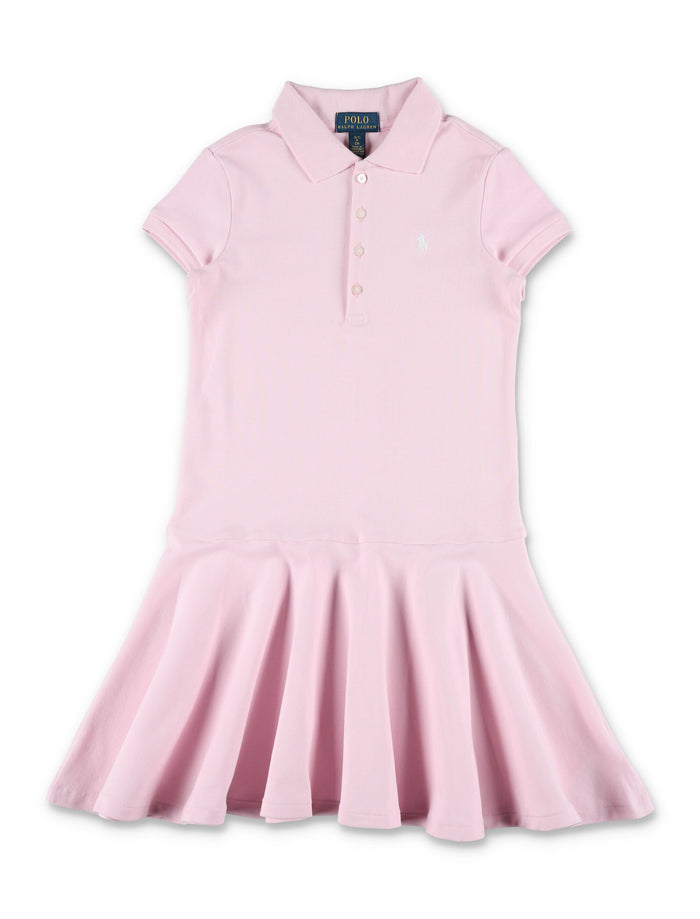 Polo Ralph Lauren girls short-sleeve dress Pink Cotton
