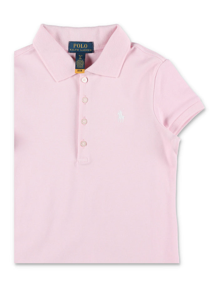 Polo Ralph Lauren girls short-sleeve dress Pink Cotton