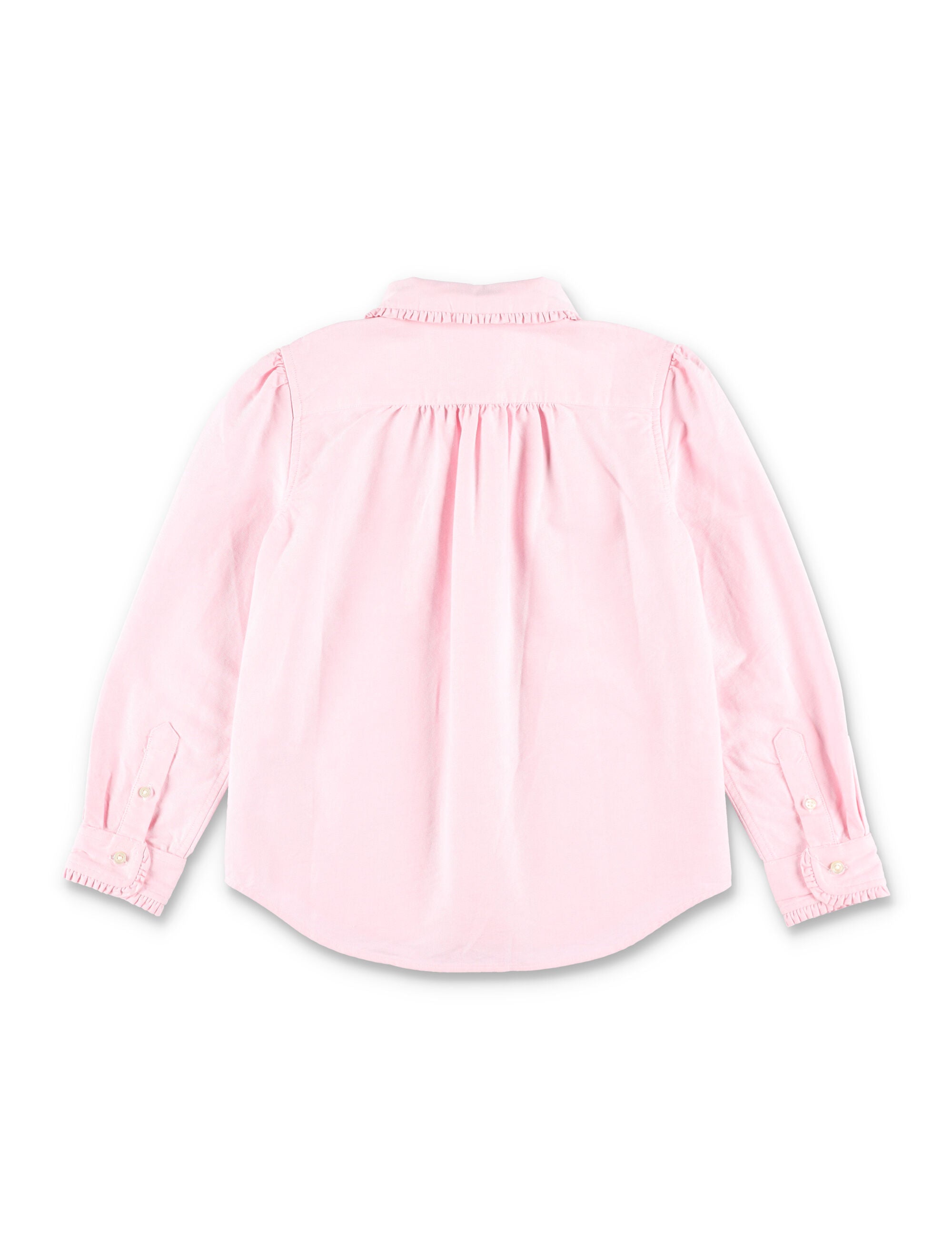 Polo Ralph Lauren girls ruffled cotton Oxford shirt Pink