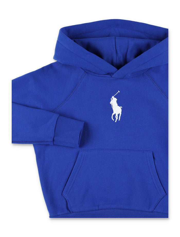 Polo Ralph Lauren hooded sweatshirt with logo for kids Blue Cotton