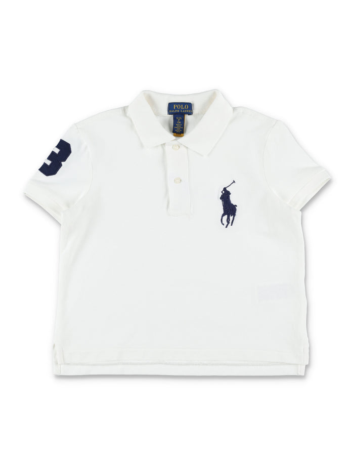 Polo Ralph Lauren Big Pony cotton piqué for kids White Tshirt