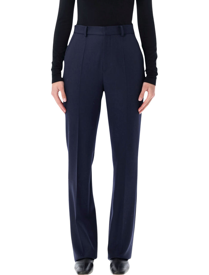 Ralph Lauren Wrigley Grain De Poudre Trousers Icon Navy Wool