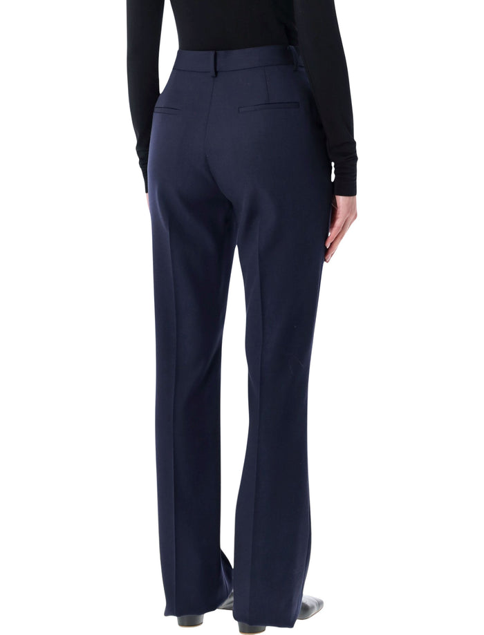 Ralph Lauren Wrigley Grain De Poudre Trousers Icon Navy Wool