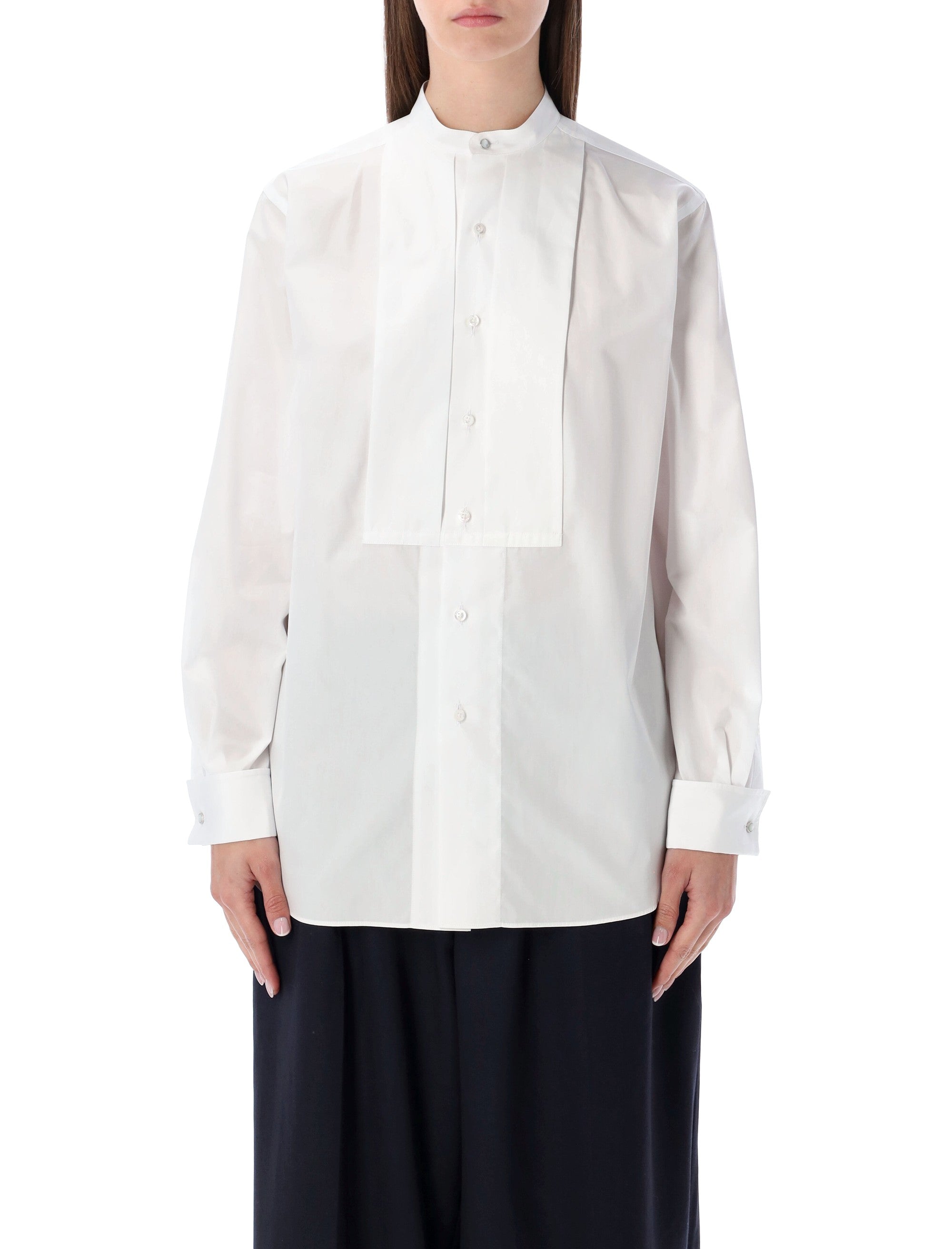 Ralph Lauren white oversized Smocking shirt Cotton