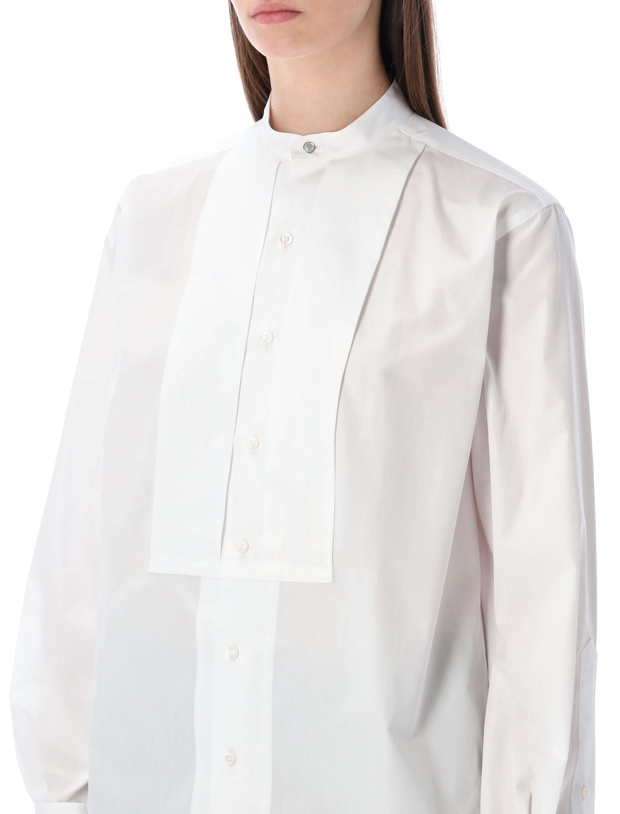 Ralph Lauren white oversized Smocking shirt Cotton