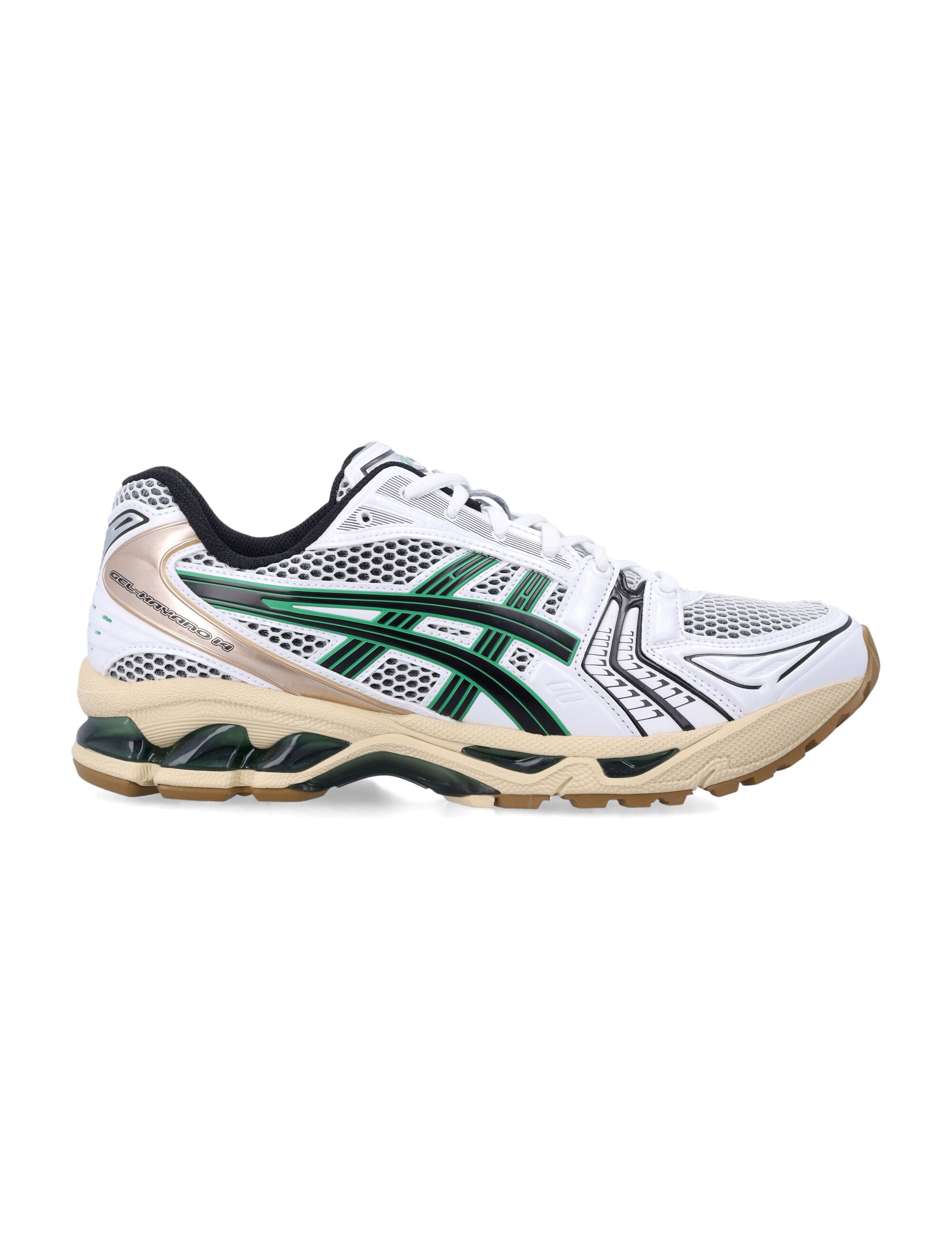 Asics Gel-Kayano 14 Mesh And Faux Leather Sneakers White/hinoki Beige Synthetic Sole