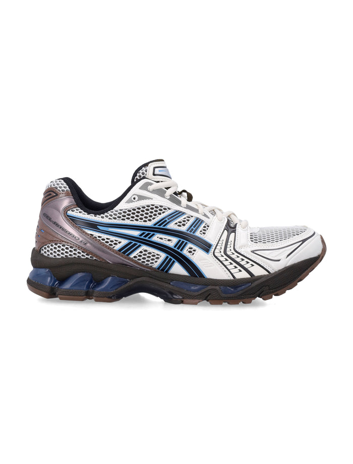 Asics Gel-Kayano 14 Mesh And Faux Leather Sneakers Cream/blue Coast Synthetic Sole
