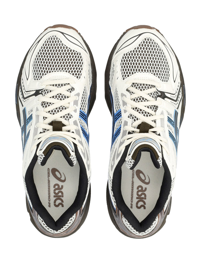 Asics Gel-Kayano 14 Mesh And Faux Leather Sneakers Cream/blue Coast Synthetic Sole