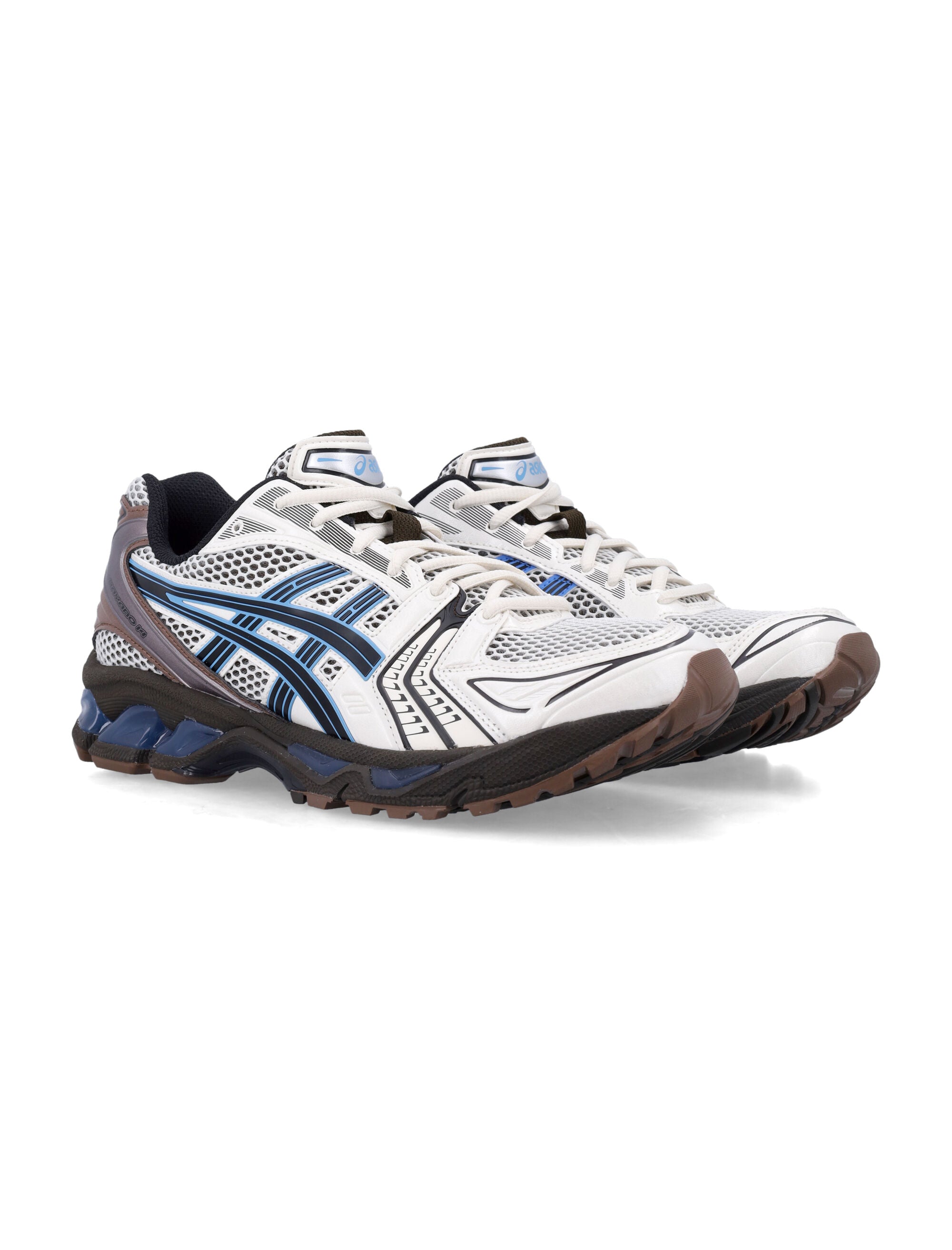 Asics Gel-Kayano 14 Mesh And Faux Leather Sneakers Cream/blue Coast Synthetic Sole