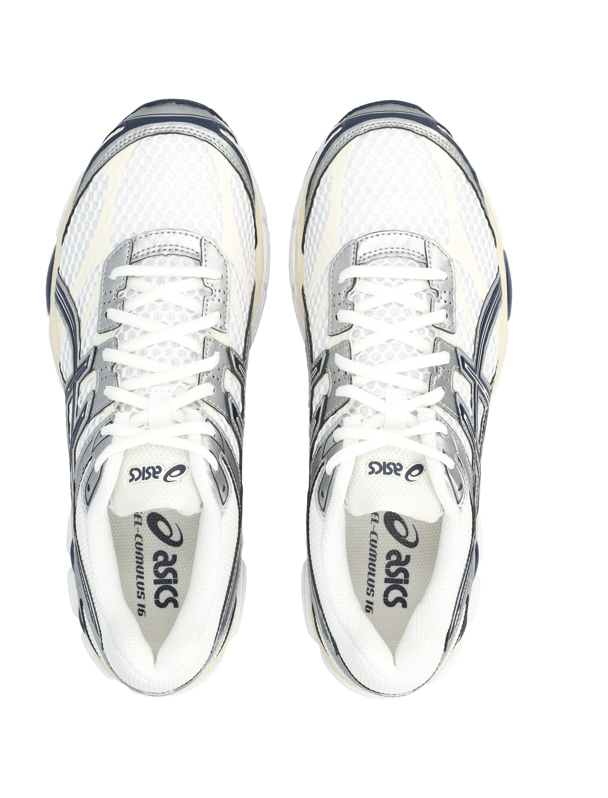 Asics Gel-Cumulus 16 White/midnight Synthetic Sole Sneaker