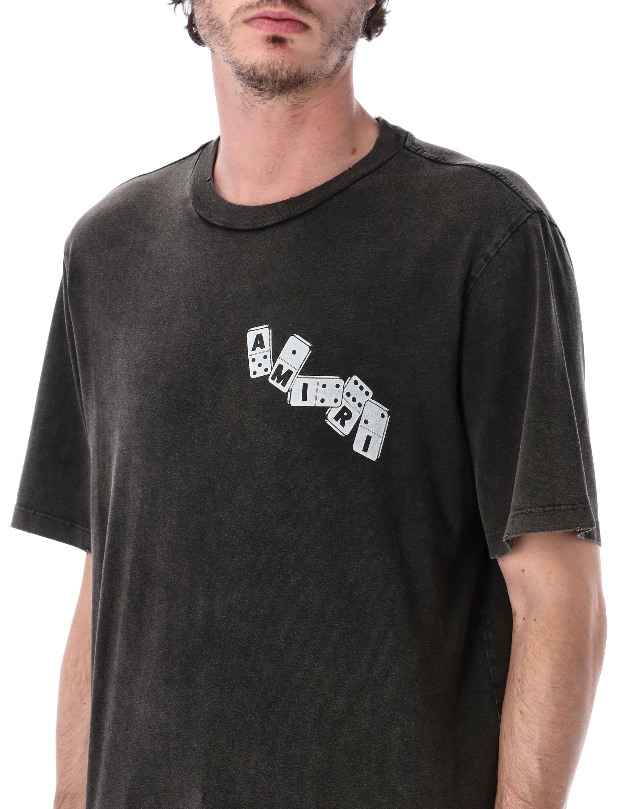 Amiri Domino Tee Black Cotton Tshirt