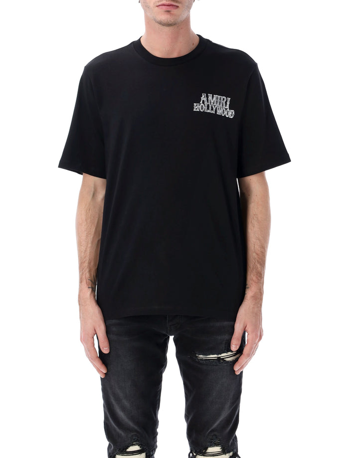 Amiri Hollywood City Tee Black Cotton Tshirt