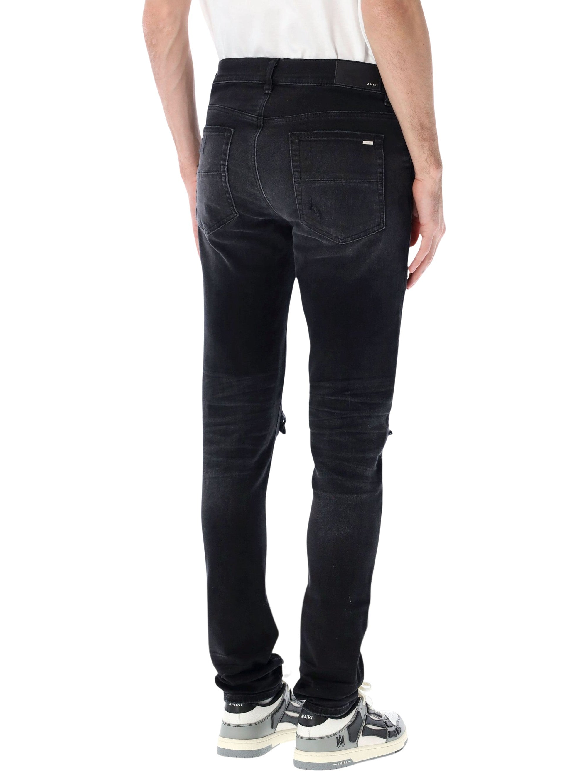 Amiri Mx1 Ultrasuede Jeans Black Cotton