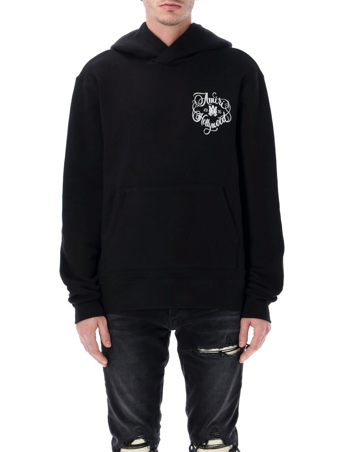 Amiri Hollywood hoodie Black Cotton Sweatshirt