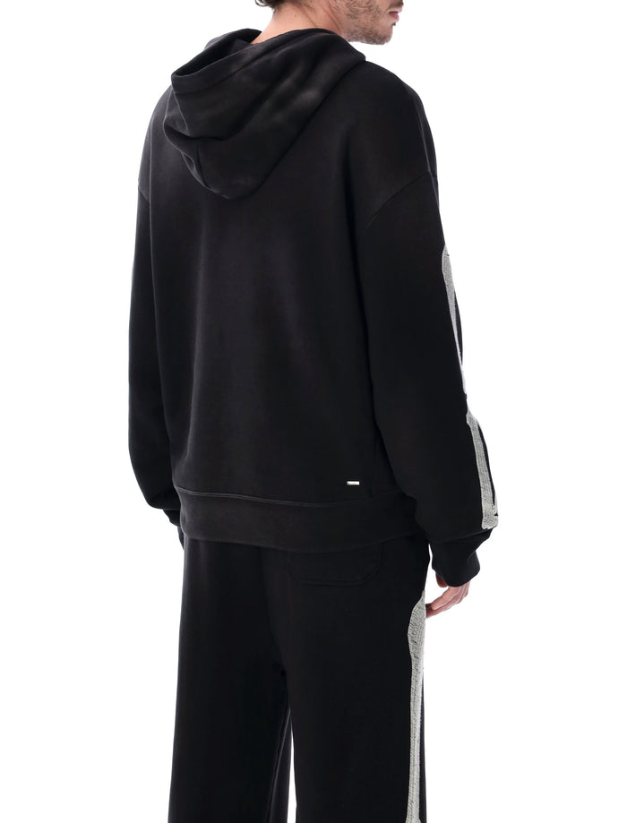 Amiri Bones Oversized Cotton Hoodie Black Sweatshirt
