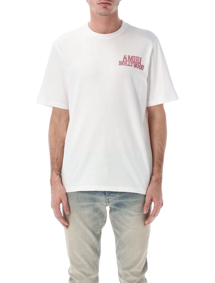 Amiri Hollywood City Tee Avorio Cotton Tshirt
