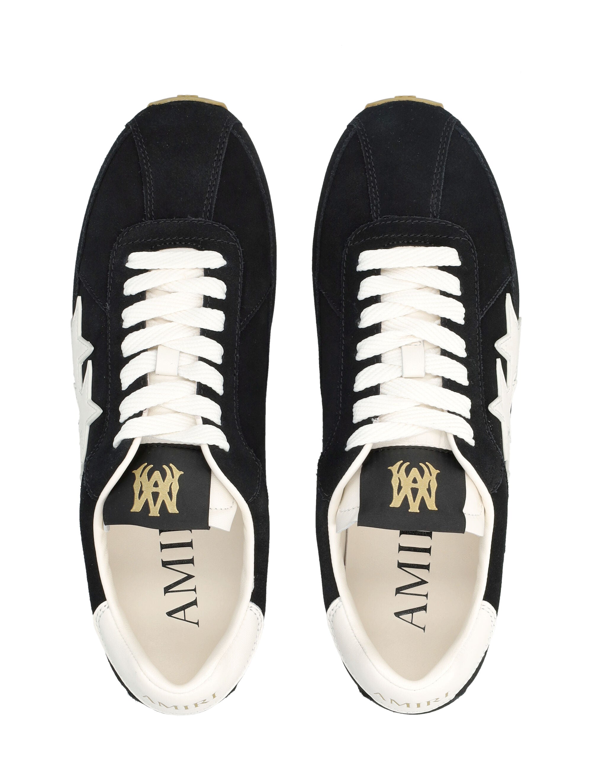 Amiri Pacific Flat Black Star Sneakers Upper