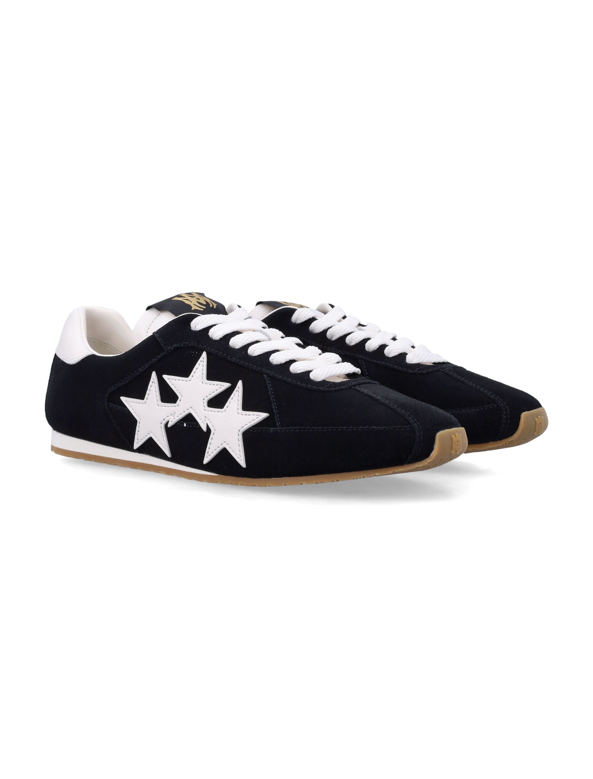 Amiri Pacific Flat Black Star Sneakers Upper