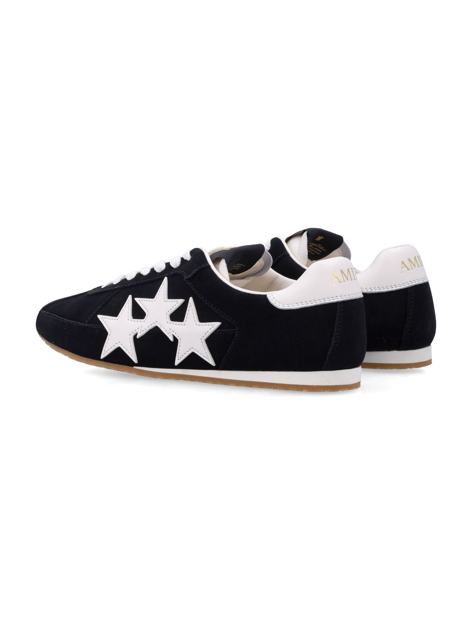 Amiri Pacific Flat Black Star Sneakers Upper