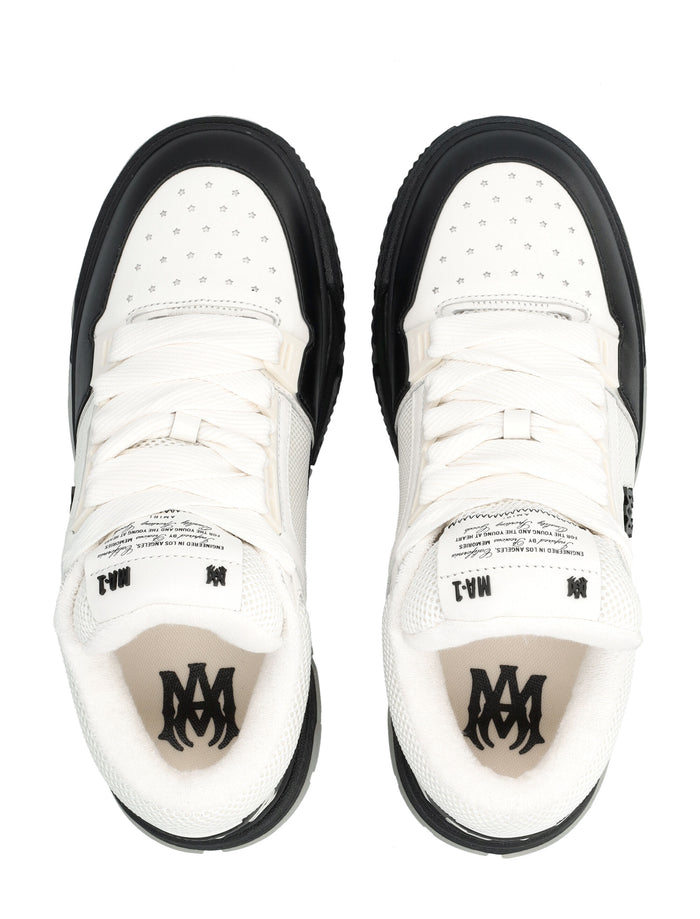 Amiri MA-1 Leather Mesh Sneakers Black Upper