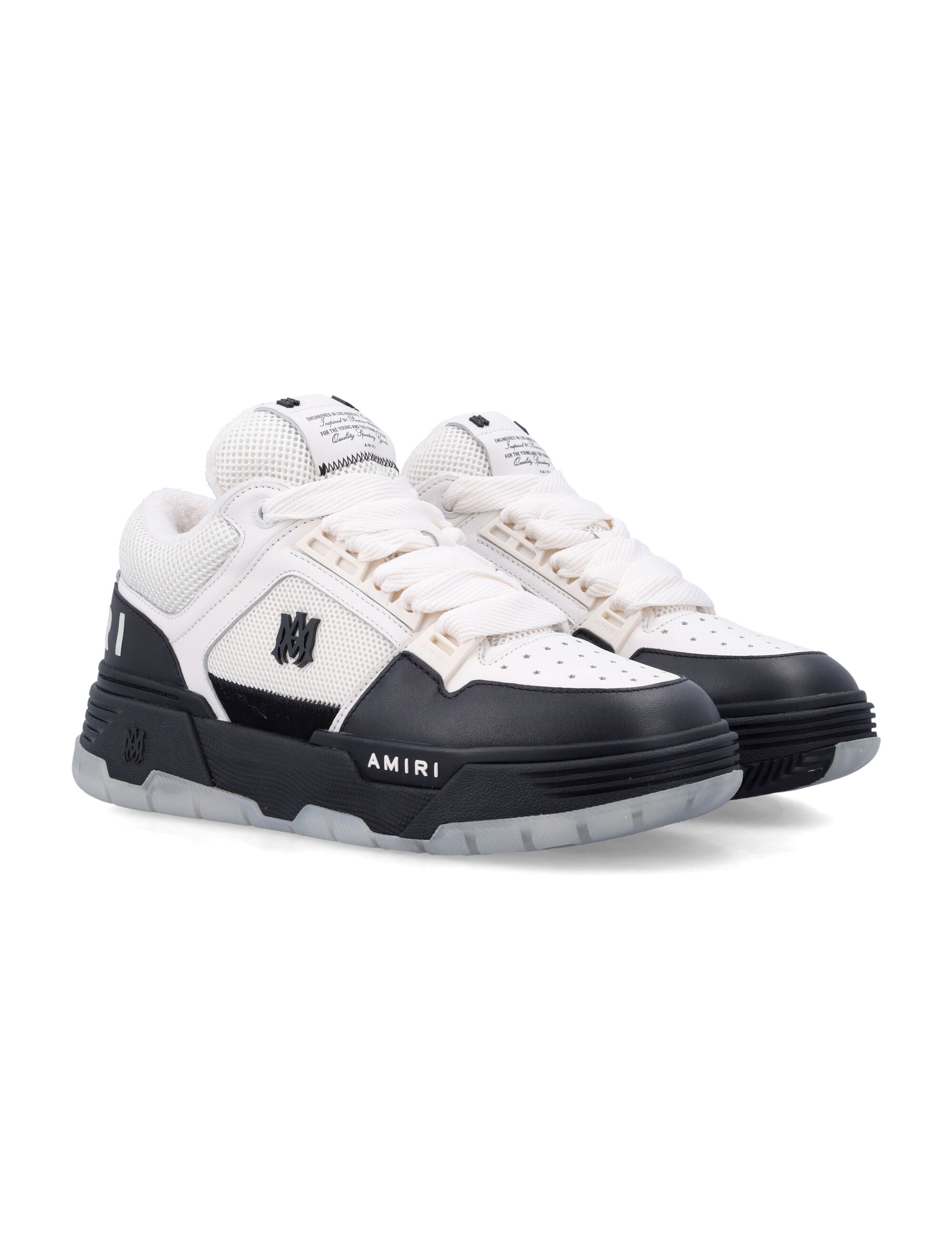Amiri MA-1 Leather Mesh Sneakers Black Upper