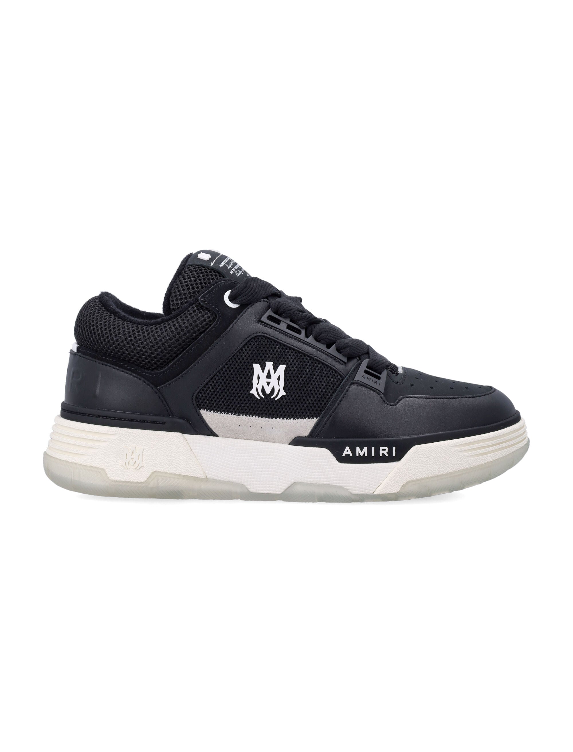Amiri MA-1 Leather Mesh Sneakers Black Upper