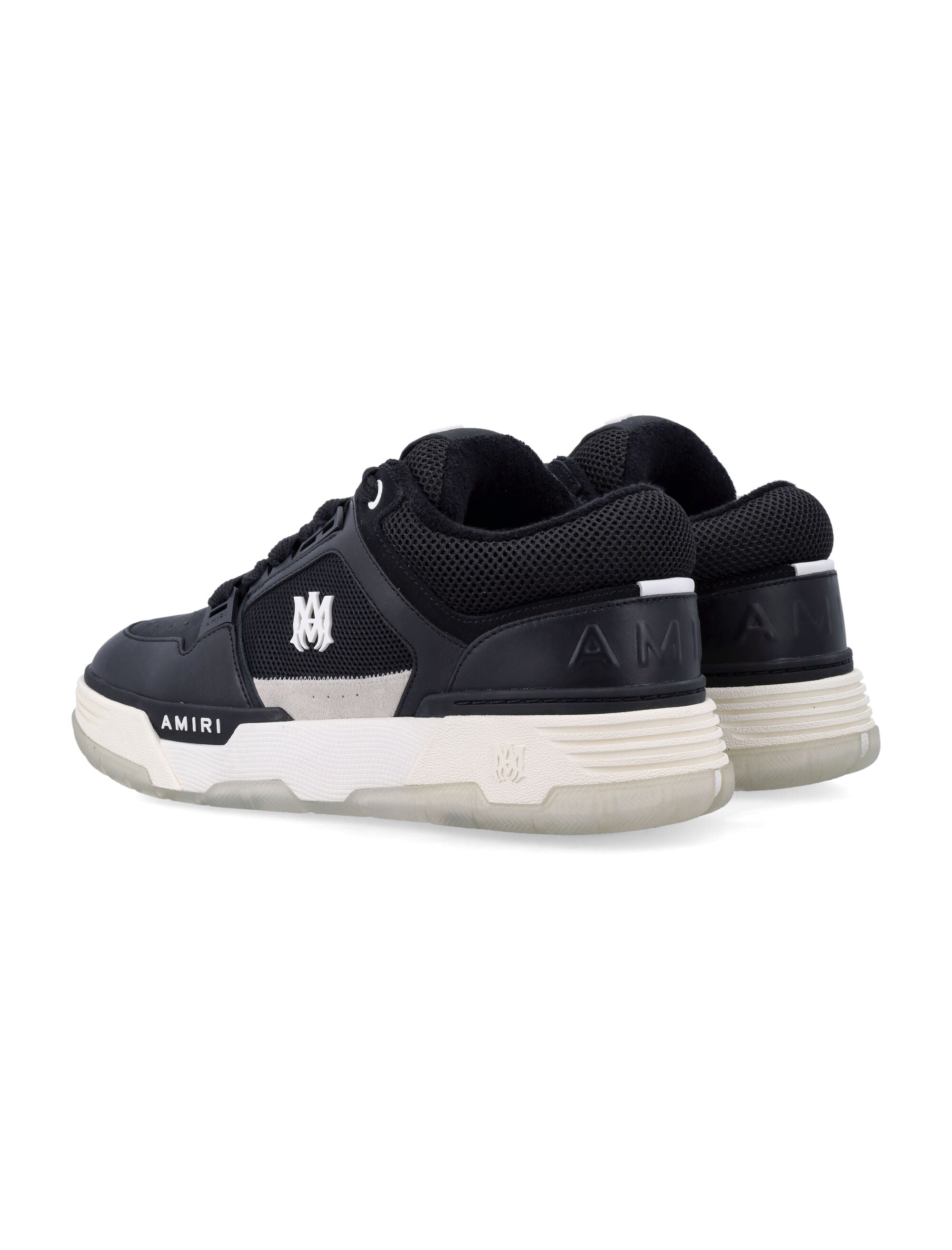 Amiri MA-1 Leather Mesh Sneakers Black Upper