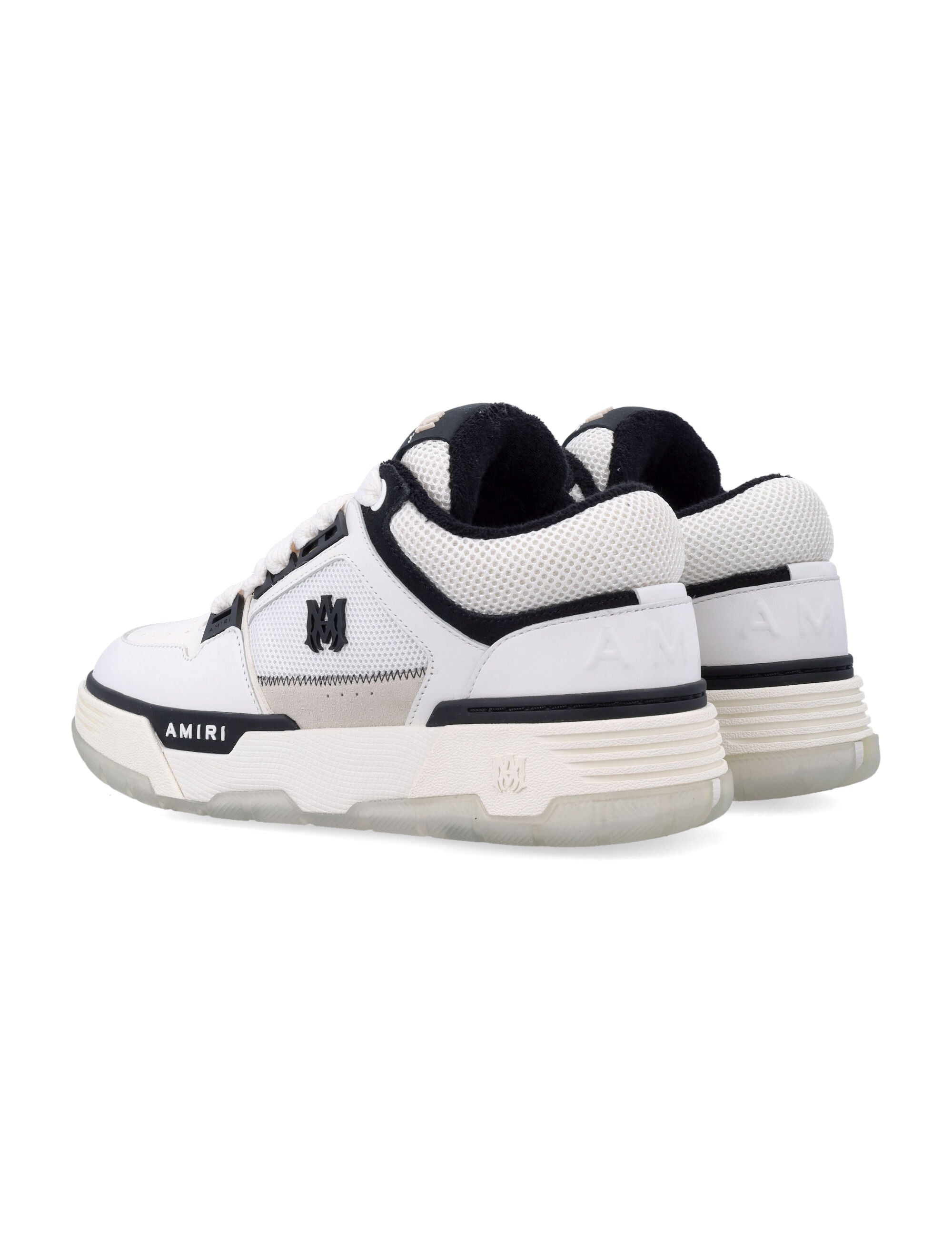 Amiri MA-1 Leather Mesh Sneakers White Black Upper