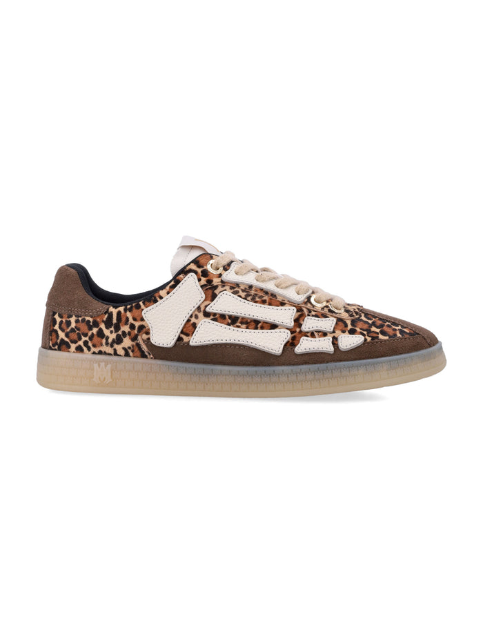 Amiri Leopard Pacific Bones Low-Top Sneakers Brown Upper