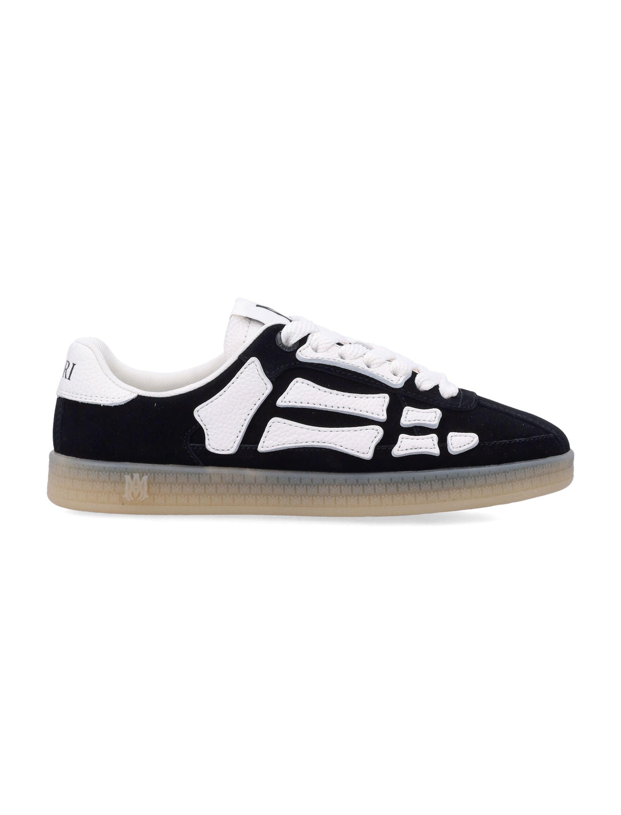 Amiri Pacific Bones Womens Suede Sneakers Black Upper