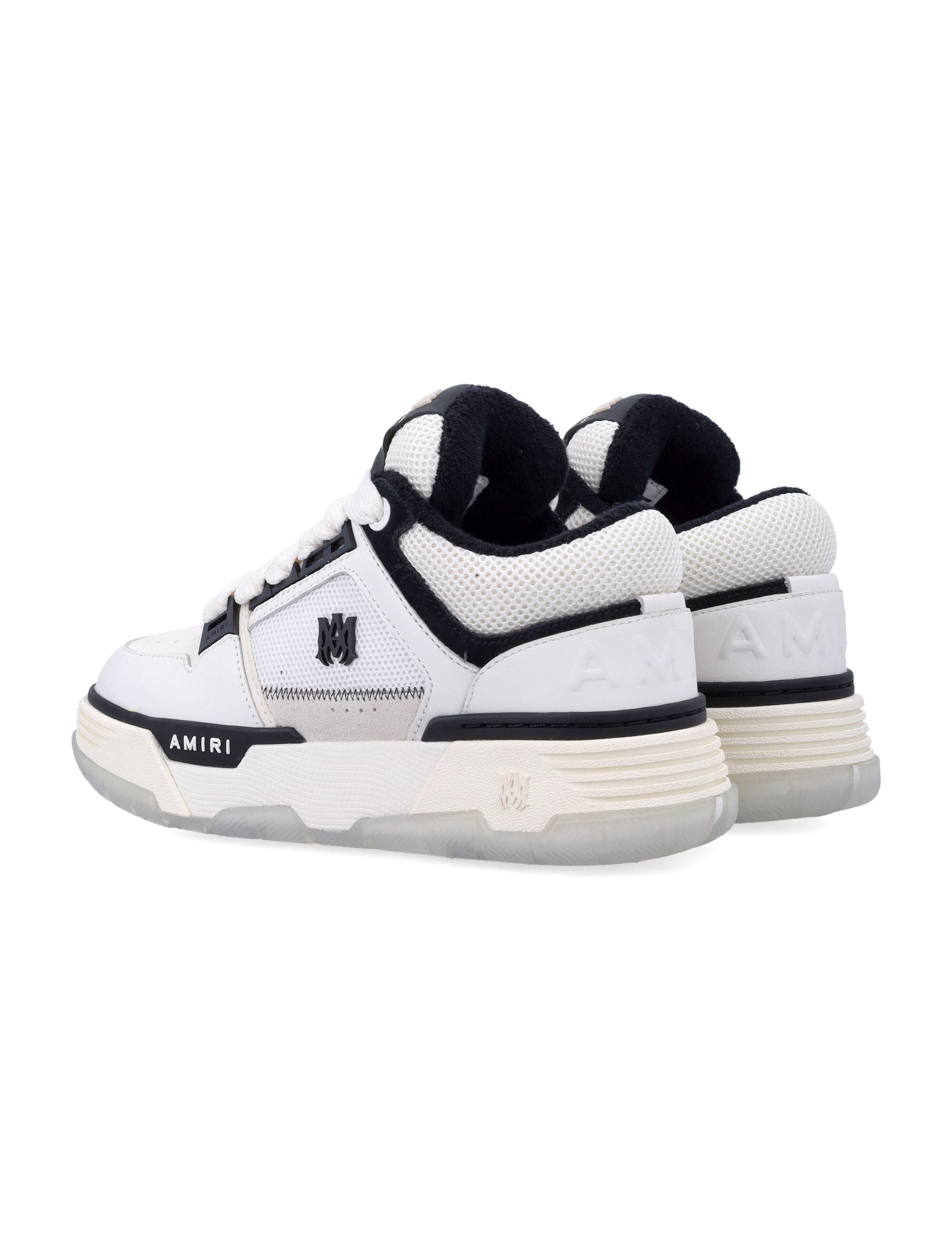 Amiri Ma-1 Leather Mesh Womans Sneakers White Black Upper