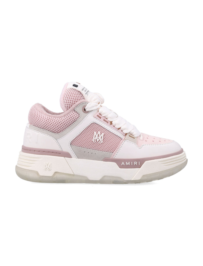 Amiri Ma-1 Leather And Mesh Womans Sneakers Pink Alabaster Upper
