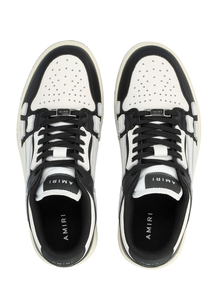 Amiri Skel Top Low Womens Sneakers Black White Bones Upper