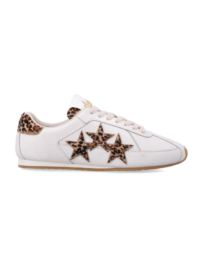 Amiri Leopard Pacific Flat Womans Sneakers Alabaster White + Leo Upper