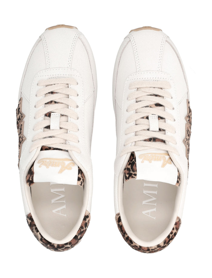 Amiri Leopard Pacific Flat Womans Sneakers Alabaster White + Leo Upper