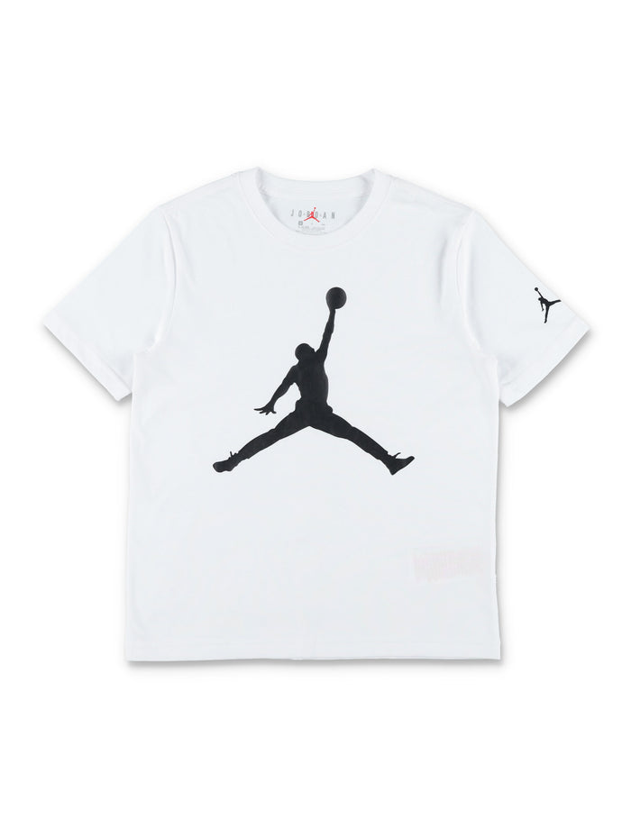 Bike Jordan Cotton Logo T-Shirt For Kids White Tshirt