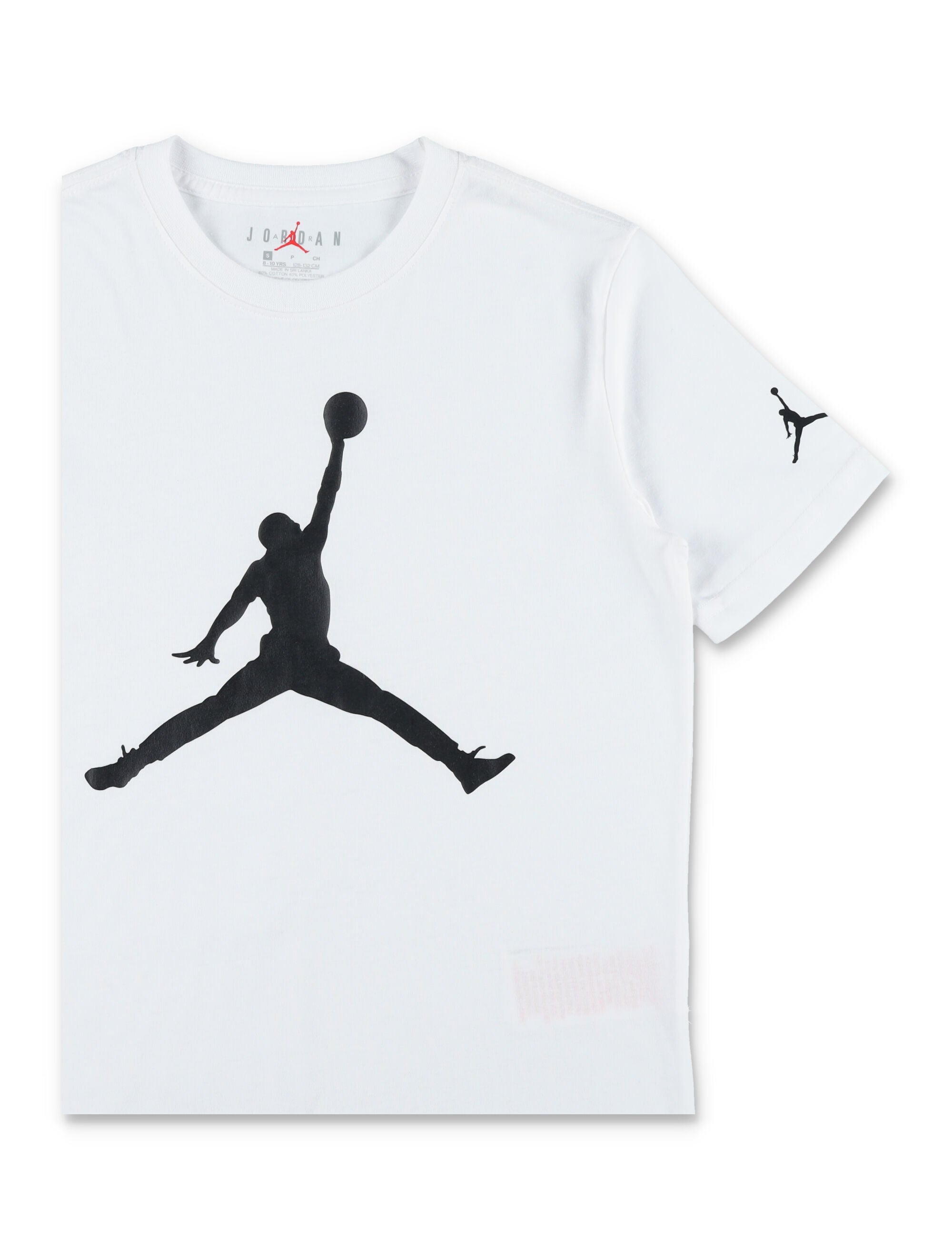 Bike Jordan Cotton Logo T-Shirt For Kids White Tshirt