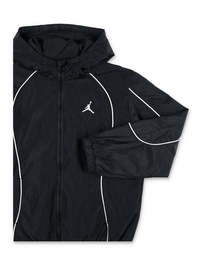 Nike Jordan Windbreaker Hooded Jacket For Kids Black Nylon