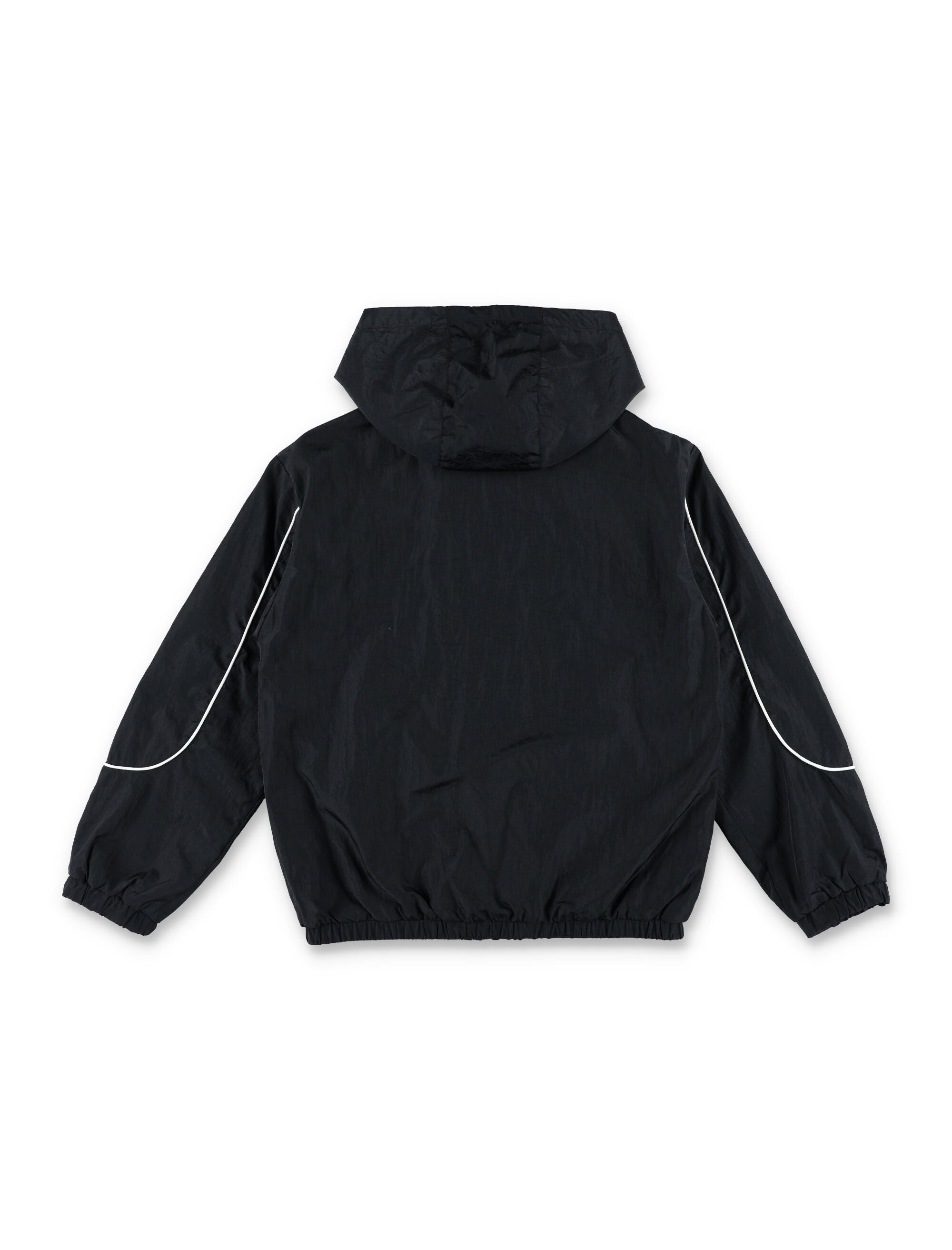 Nike Jordan Windbreaker Hooded Jacket For Kids Black Nylon