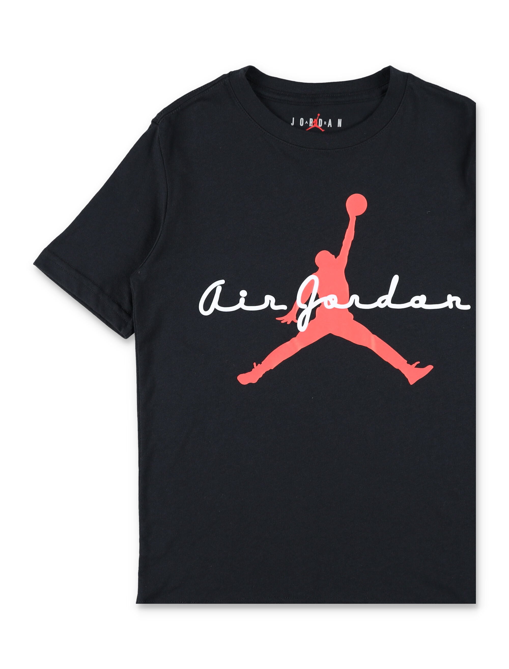 Nike Jordan Air Logo Cotton T-Shirt For Kids Black Tshirt