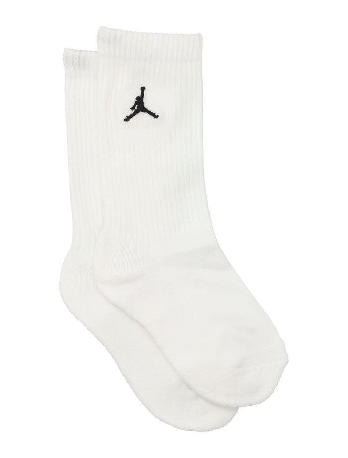 Jordan Everyday Essentials Kids Crew Socks 6-Pack White Polyester