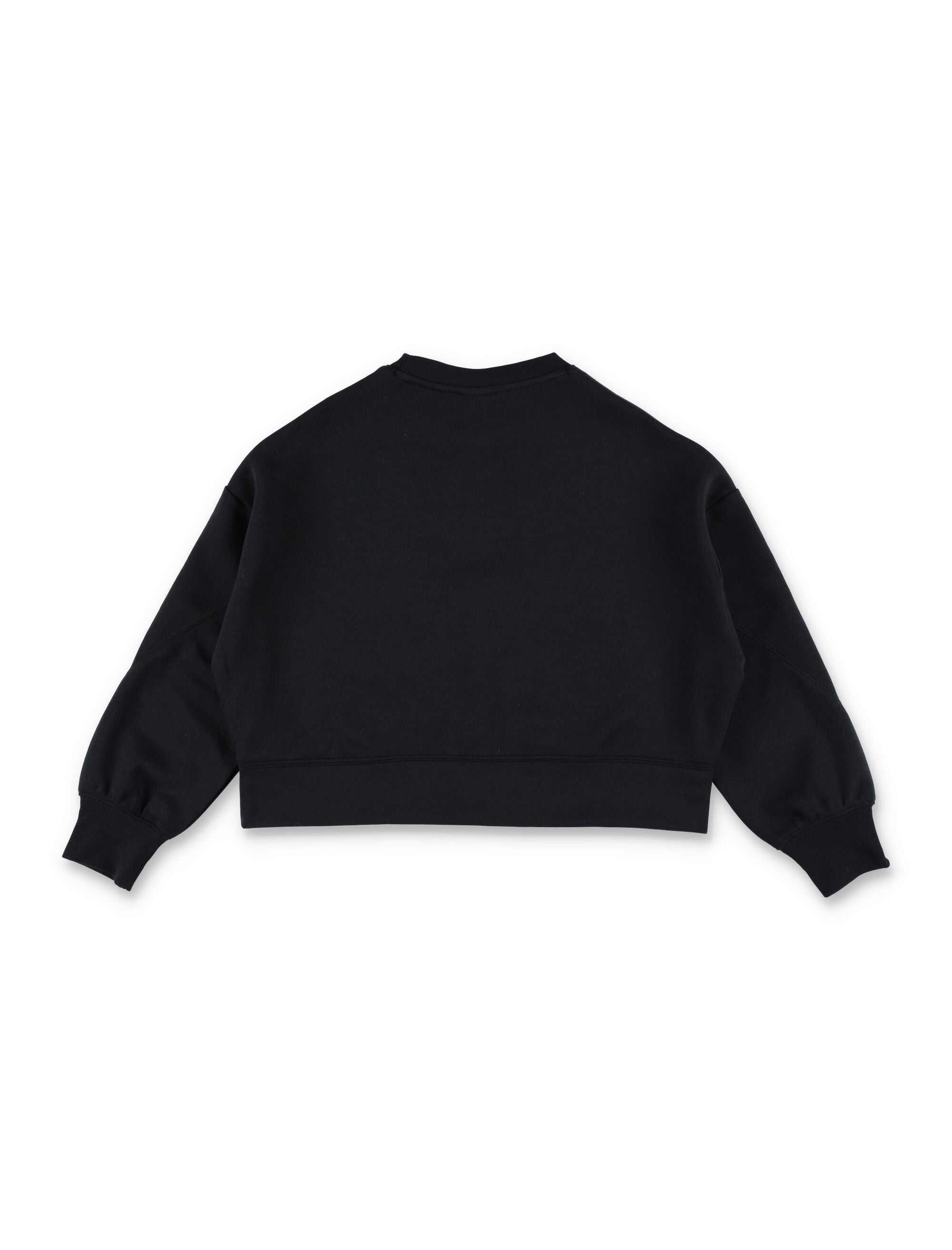 Nike Jordan Cropped Fleece Sweatshirt For Kids Black Polyester