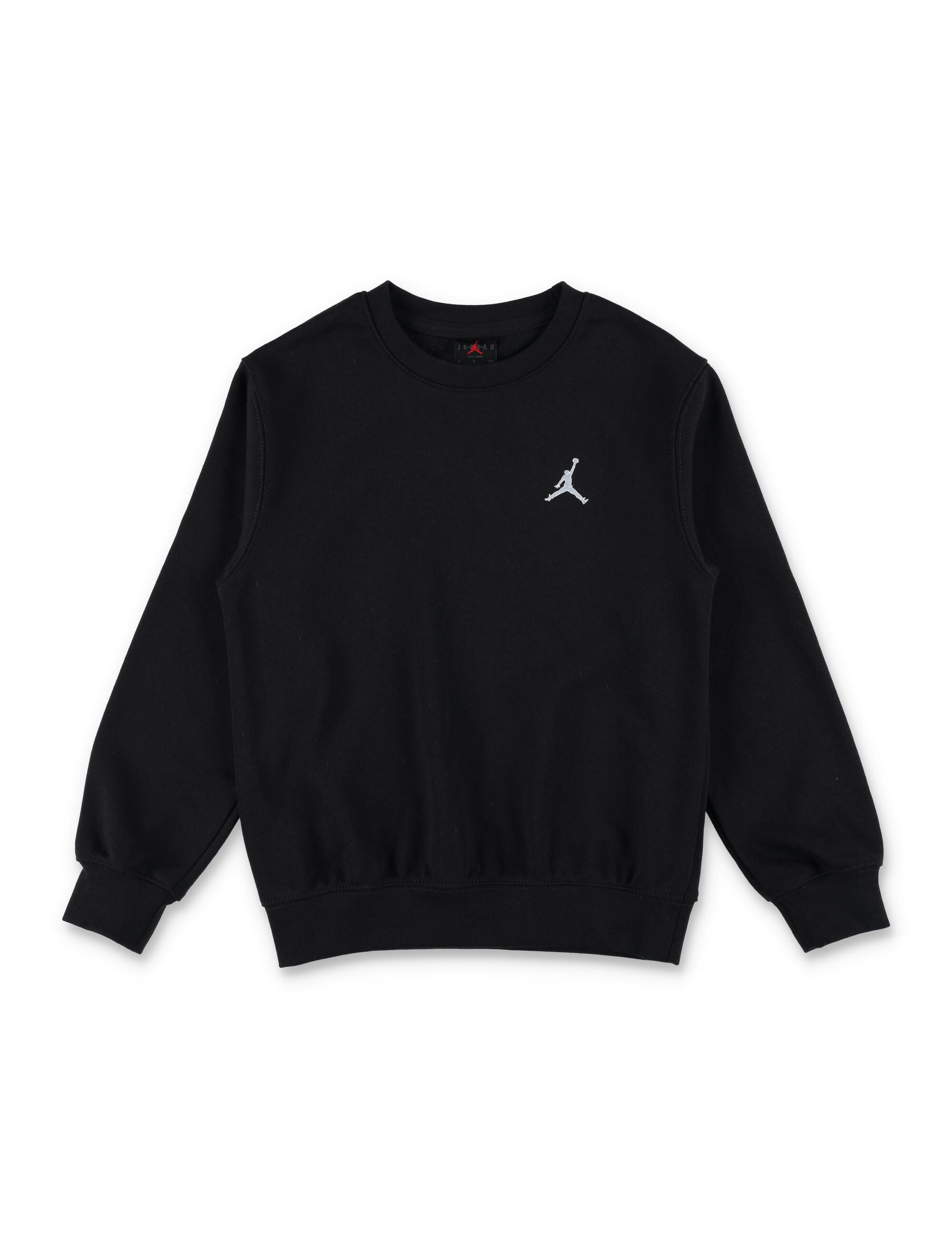 Nike Jordan Black Fleece Logo Sweatshirt For Kids Cotton