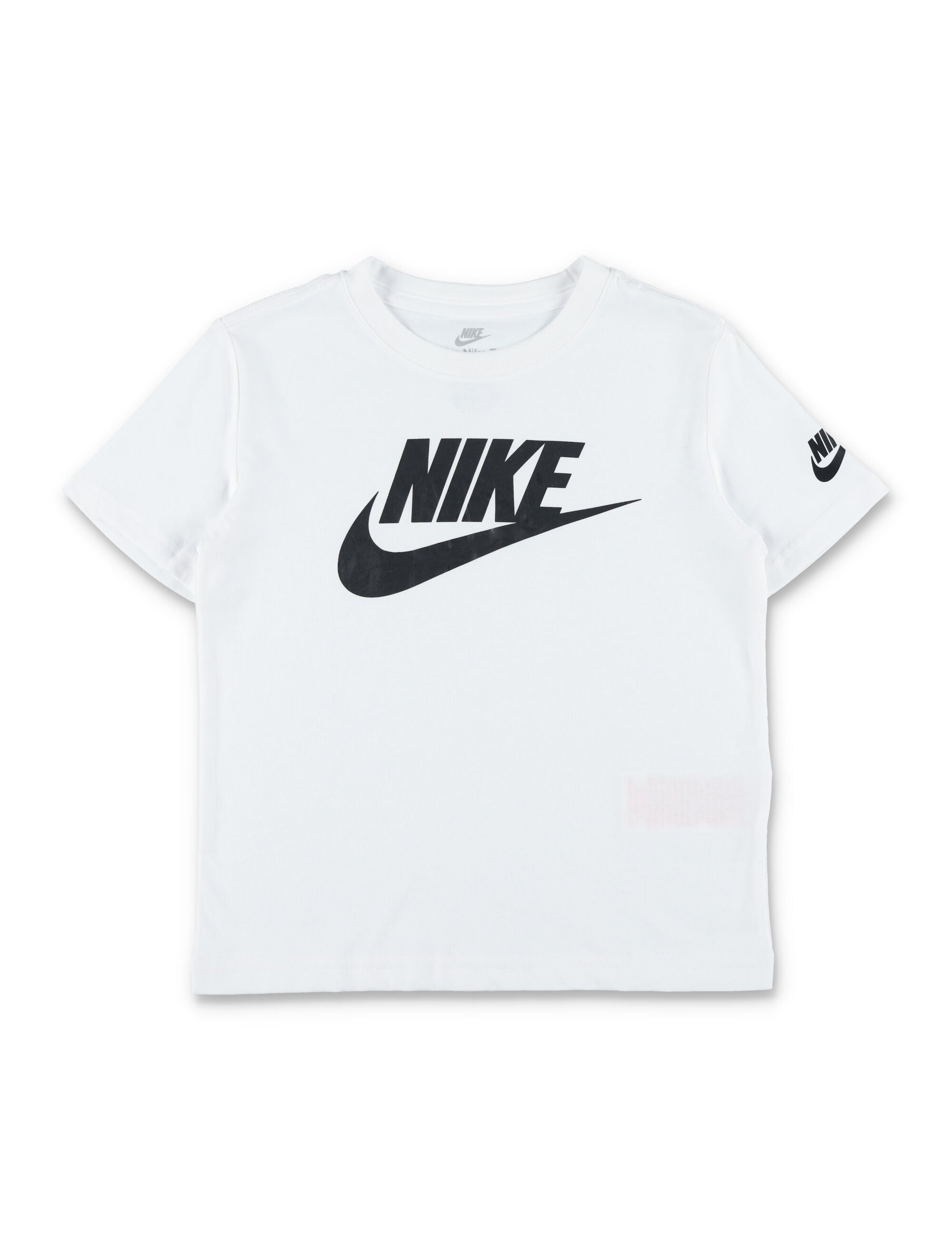 Nike logo cotton t-shirt for kids White Tshirt