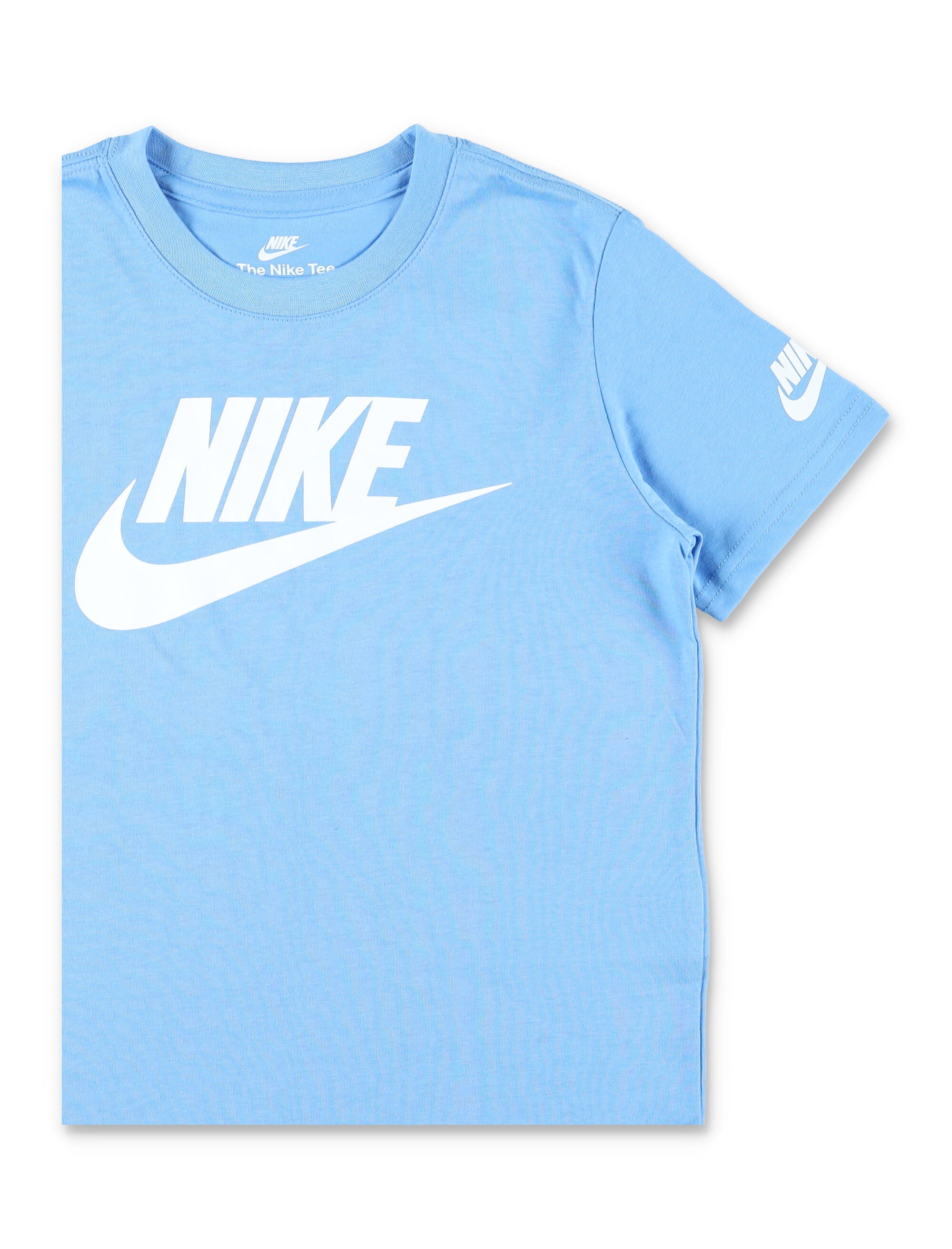 Nike Logo Cotton T-Shirt For Kids Lblue Tshirt