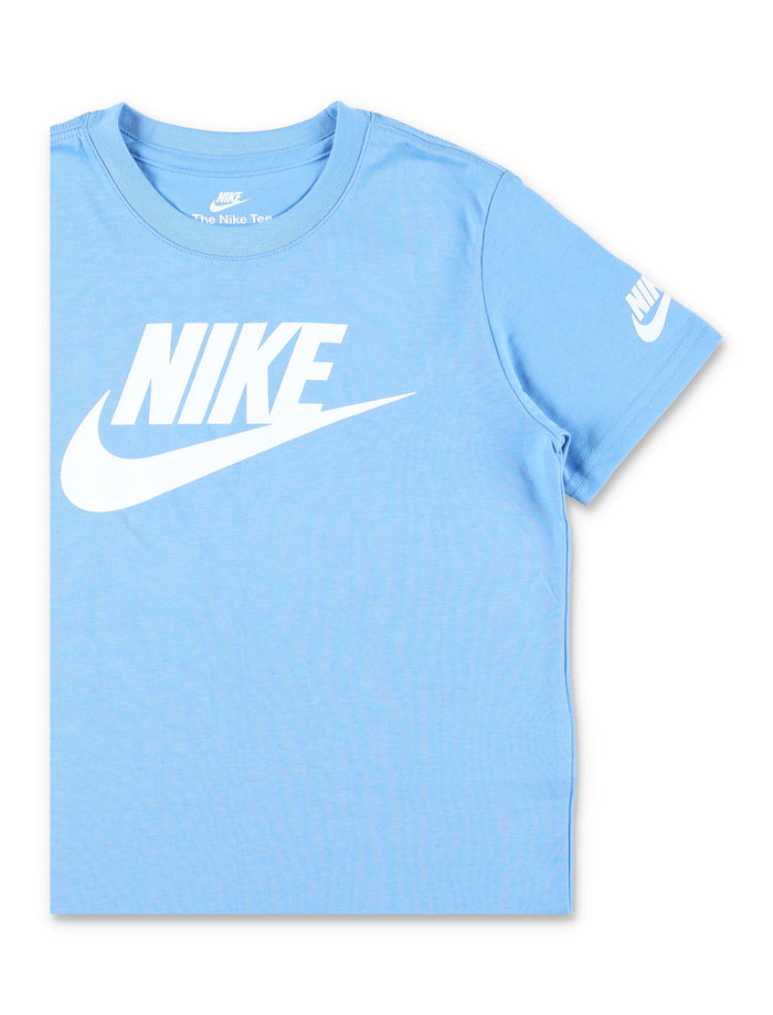 Nike Logo Cotton T-Shirt For Kids Lblue Tshirt