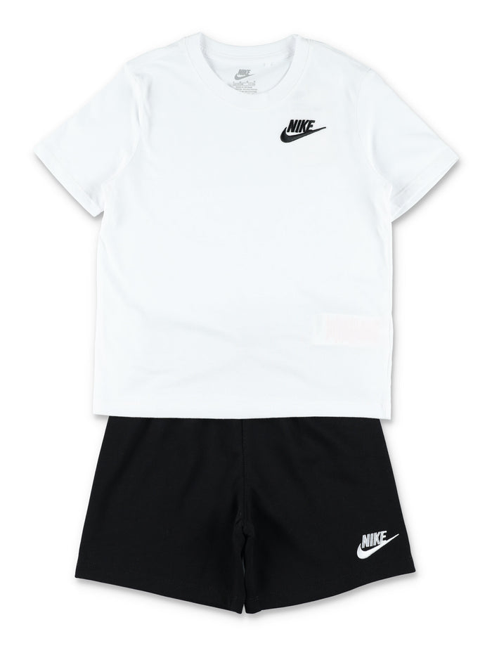 Nikekids 2-Piece Shorts Set Black/white Cotton T-shirt