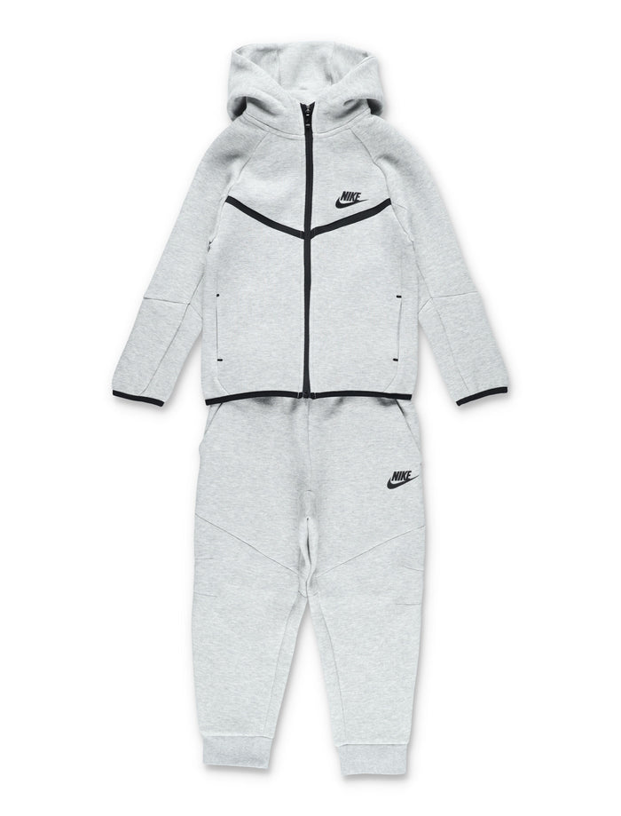Nike Fleece Hoodie & Jogging Set For Kids Grey Cotton
